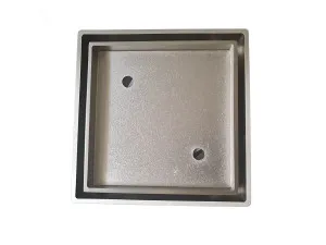 KFG Tile Insert Satin Nickel 115x115x75mm by Niclis, a Shower Grates & Drains for sale on Style Sourcebook