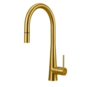 Essente Sink Mixer Pull Out/Pull Down Gooseneck 261 Brushed Gold by Oliveri, a Laundry Taps for sale on Style Sourcebook