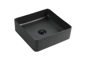 Carina Vessel Basin NTH Ceramic 405X405 Matte Black by decina, a Basins for sale on Style Sourcebook