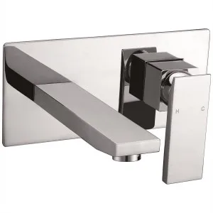 Suttor Wall Bath Set Straight 170 Chrome by ACL, a Bathroom Taps & Mixers for sale on Style Sourcebook