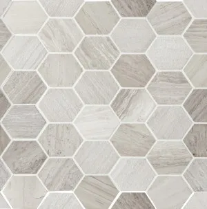 Sirocco Concrete Hex Mosaic by Beaumont Tiles, a Brick Look Tiles for sale on Style Sourcebook