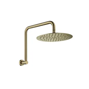 Kaya Overhead Wall Shower Gooseneck 350 Urban Brass by Fienza, a Shower Heads & Mixers for sale on Style Sourcebook