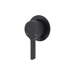 Sansa Wall/Shower Mixer Small Plate Matte Black by Fienza, a Shower Heads & Mixers for sale on Style Sourcebook