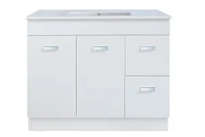 Barra 900 Vanity Kick Doors & Drawers with Ceramic Basin Top by Duraplex, a Vanities for sale on Style Sourcebook