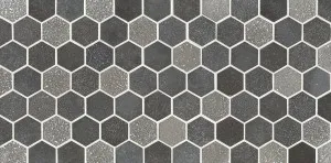 Hexagonal Basalt Mosaic by Beaumont Tiles, a Brick Look Tiles for sale on Style Sourcebook