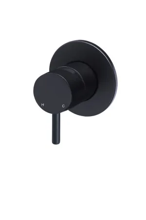 Round Wall/Shower Mixer Small Matte Black by Meir, a Shower Heads & Mixers for sale on Style Sourcebook