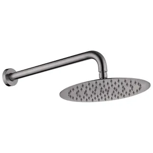 Kaya Overhead Wall Shower Straight 350 Gun Metal by Fienza, a Shower Heads & Mixers for sale on Style Sourcebook