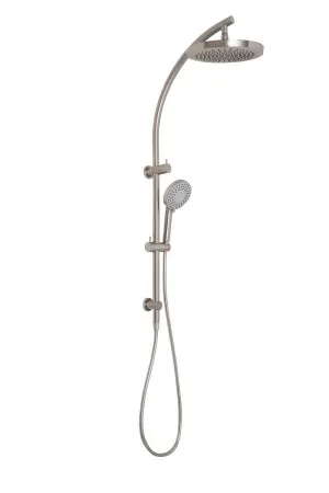Vivid Twin Shower Brushed Nickel by PHOENIX, a Shower Heads & Mixers for sale on Style Sourcebook