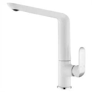 Jaya Sink Mixer Square Neck 206 Chrome/White by Ikon, a Laundry Taps for sale on Style Sourcebook