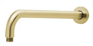 Vivid Shower Arm only Curved 400 Brushed Gold by PHOENIX, a Shower Heads & Mixers for sale on Style Sourcebook