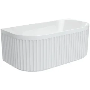 Eleanor Back To Wall Bath Acrylic 1500 Gloss White by Fienza, a Bathtubs for sale on Style Sourcebook