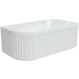 Eleanor Corner Left Acrylic 1500 Gloss White by Fienza, a Bathtubs for sale on Style Sourcebook