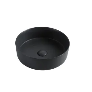 Art Round Vessel Basin NTH Ceramic 350 Matte Black by BUK, a Basins for sale on Style Sourcebook