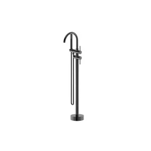 Misha Floor Mounted Bath Mixer w Shower Gun Metal by Haus25, a Bathroom Taps & Mixers for sale on Style Sourcebook