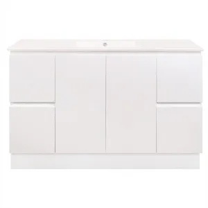 Goulburn 1500 Vanity Kick Doors & Drawers with Ceramic Basin Top by Duraplex, a Vanities for sale on Style Sourcebook