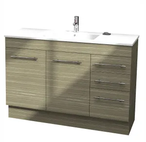 Indiana 1200 Vanity Kick Doors & Drawers with Ceramic Basin Top by Timberline, a Vanities for sale on Style Sourcebook