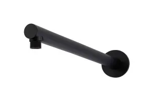 Round Wall Shower Arm 400 Black by Meir, a Shower Heads & Mixers for sale on Style Sourcebook
