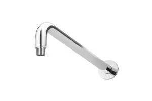 Round Wall Shower Curved Arm 400 Chrome by Meir, a Shower Heads & Mixers for sale on Style Sourcebook