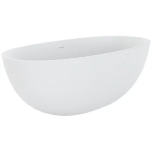 Sasso Freestanding Stone Bath 1650 Matte White by Fienza, a Bathtubs for sale on Style Sourcebook