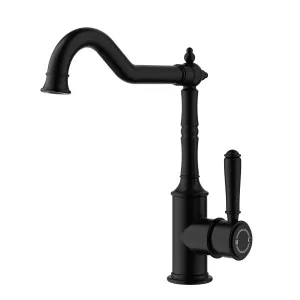 Clasico  Federation Sink Mixer Matt Black by Ikon, a Kitchen Taps & Mixers for sale on Style Sourcebook