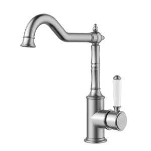 Clasico  Federation Sink Mixer Ceramic Handle  Brushed Nickel by Ikon, a Laundry Taps for sale on Style Sourcebook