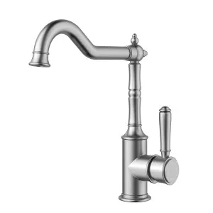 Clasico Federation Sink Mixer Brushed Nickel by Ikon, a Laundry Taps for sale on Style Sourcebook