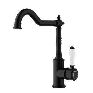 Clasico  Federation Sink Mixer Ceramic Handle Matt Black by Ikon, a Kitchen Taps & Mixers for sale on Style Sourcebook