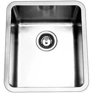 Arial Single Sink NTH 440X440 Stainless Steel by BEAUMONTS, a Kitchen Sinks for sale on Style Sourcebook