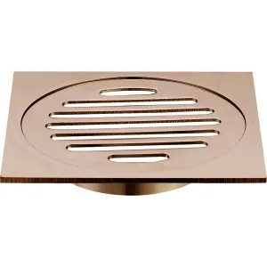 Haus 25 Grate Sq 110x110x100mm Brush Copper by Haus25, a Shower Grates & Drains for sale on Style Sourcebook