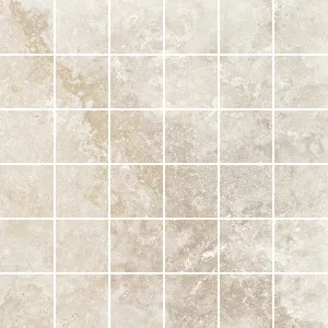 Pompeii Travertine Crema Microtec Textured Mosaic Tile by Beaumont Tiles, a Outdoor Tiles & Pavers for sale on Style Sourcebook