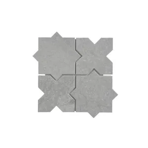 Fiba Travertine Starcross Grey Honed Unfilled Mosaic by Beaumont Tiles, a Mosaic Tiles for sale on Style Sourcebook