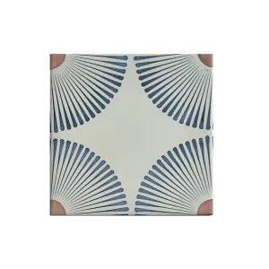 Cereus Blue Matt Tile by Beaumont Tiles, a Moroccan Look Tiles for sale on Style Sourcebook