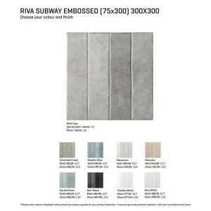 Riva Subway Embossed Tile by Beaumont Tiles, a Moroccan Look Tiles for sale on Style Sourcebook