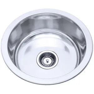 Arial Round Sink NTH 425 Stainless Steel by BEAUMONTS, a Kitchen Sinks for sale on Style Sourcebook
