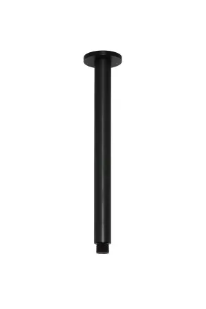Round Ceiling Shower Arm 300 Black by Meir, a Shower Heads & Mixers for sale on Style Sourcebook