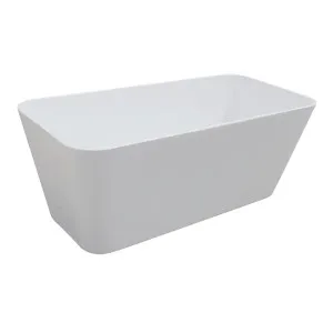 Astin Soft Square FSB Arylic 1650 Gloss White by BEAUMONTS, a Bathtubs for sale on Style Sourcebook