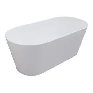 Astin Oval FSB Arylic 1650 Gloss White by BEAUMONTS, a Bathtubs for sale on Style Sourcebook