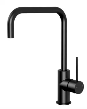 Hali Sink Mixer Square Neck 220 Matte Black by Ikon, a Kitchen Taps & Mixers for sale on Style Sourcebook