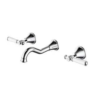 Clasico Bath Set Ceramic Hahdle Chrome by Ikon, a Bathroom Taps & Mixers for sale on Style Sourcebook