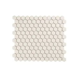 Regency Hexagon White Textured Mosaic Tile by Beaumont Tiles, a Outdoor Tiles & Pavers for sale on Style Sourcebook