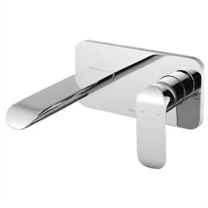 Jaya Wall Basin Set Straight 178 Chrome by Ikon, a Bathroom Taps & Mixers for sale on Style Sourcebook