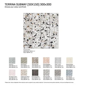 Terrina Subway Embossed by Beaumont Tiles, a Terrazzo Look Tiles for sale on Style Sourcebook