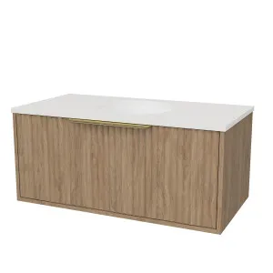 Elwood Vanity Wall Hung 900 Centre WG Basin SilkSurface UC Top by Timberline, a Vanities for sale on Style Sourcebook