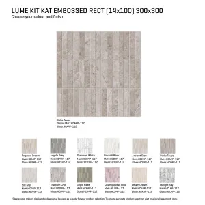 Lume Kitkat Embossed Tile by Beaumont Tiles, a Moroccan Look Tiles for sale on Style Sourcebook