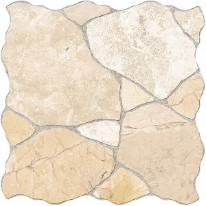 Step Stone CrazyPave Buff Embossed Textured Tile by Beaumont Tiles, a Outdoor Tiles & Pavers for sale on Style Sourcebook
