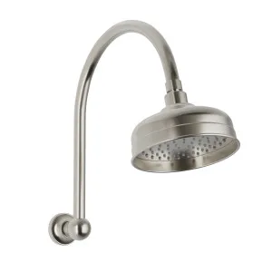 Cromford High-Rise Shower Arm & Rose Brushed Nickel by PHOENIX, a Shower Heads & Mixers for sale on Style Sourcebook