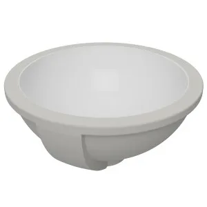 Mini Round Undermount Basin 260x255 Gloss White by Timberline, a Basins for sale on Style Sourcebook