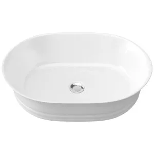 Bonnie Vessel Basin 560x395 Gloss White by Timberline, a Basins for sale on Style Sourcebook