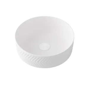 Allure Arrow Vessel Basin 360x360 Matte White by Timberline, a Basins for sale on Style Sourcebook