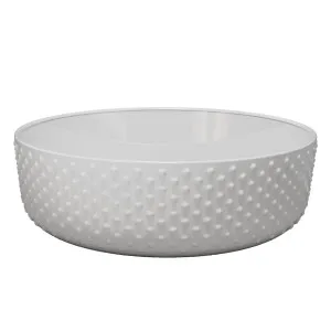 Allure Dimple Vessel Basin 360x360 Gloss White by Timberline, a Basins for sale on Style Sourcebook